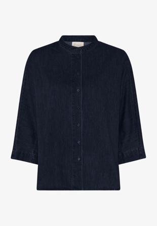 Frau - Seoul Short Shirt Dark blue denim